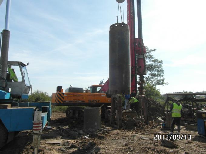 Temporary Building Foundation Low Noise Oscillator , Rotary Drilling