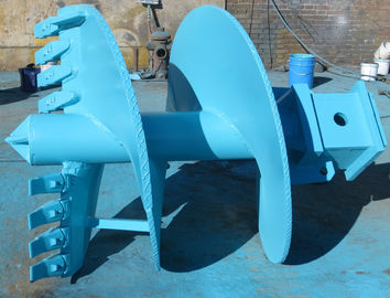 Double Cut Flat Auger Earth Auger Drill Bit For Soil Drilling Rig Machine CE / ISO9001