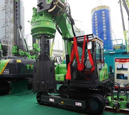 คุณภาพ  CE Small Rotary Piling Rig For 10m Depth 1000mm Diameter Drilling TYSIM KR40A โรงงาน