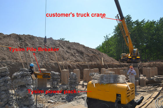 เครื่องทำลายเสาเข็ม 30MPa