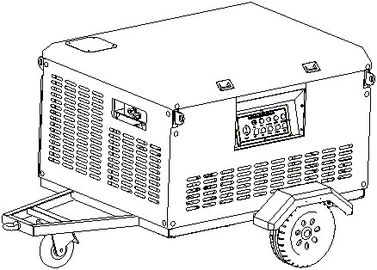 Portable Hydraulic Power Pack with 470 L Fuel Tank Volume 240 L/min Max Flow Rate