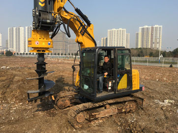 เครื่องตอกเสาเข็ม 7 - 40 รอบต่อนาที เครื่องเจาะหลุมเจาะ 30 M / นาที ความเร็วสายกว้านหลัก KR50A เครื่องตอกเสาเข็มแบบหมุน