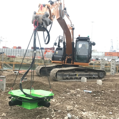 Kp450s เครื่องตอกเสาเข็มบล็อกทรงกระบอกไฮดรอลิกสำหรับเสาเข็มหินที่มีความยาวต่างกัน