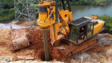 Max. torque 125kN.m Drilling diameter 1300mm Drilling depth 37m/45m TYSIM KR125A rotary drilling rig