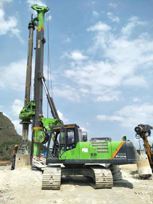 12m Boom Length รีกไฮดรอลิก Piling Rig สําหรับงานปลูกพูล CE Certified KR150C