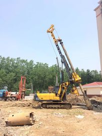 ฝูงชนแรงดันสูงสุด 90 KN KR80A Rig ตอกเสาเข็มไฮดรอลิกพร้อมหลุมเจาะลึกสูงสุด 28m