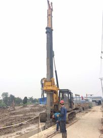 ฝูงชนแรงดันสูงสุด 90 KN KR80A Rig ตอกเสาเข็มไฮดรอลิกพร้อมหลุมเจาะลึกสูงสุด 28m