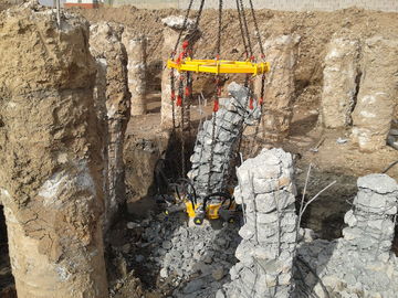 TYSIM KP380A Steel Casing Module ไฮดรอลิก Round Pile Breaker เส้นผ่านศูนย์กลางเสาเข็ม 600~1800 mm Max.rod ความดัน 600 kN