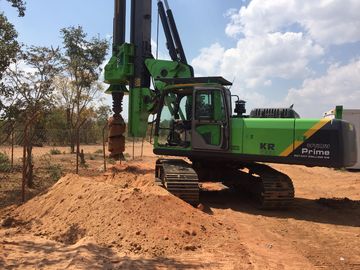 KR125A เครื่องตอกเสาเข็มไฮดรอลิกโรตารี่ขนาดเส้นผ่าศูนย์กลางเจาะ 1.3m ความลึก 45m ความเสถียรสูง Max.
