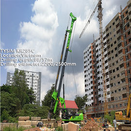 285 KN.M 80m Interlocking Kelly Bar เครื่องเจาะหลุมเจาะ TYSIM KR285C Max.