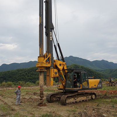 1300mm Dia 43m ความลึก KR125C เครื่องเจาะเสาเข็มเจาะอุปกรณ์เจาะหลุมเจาะ แรงบิดที่มีความเสถียรสูง 125 kN.m