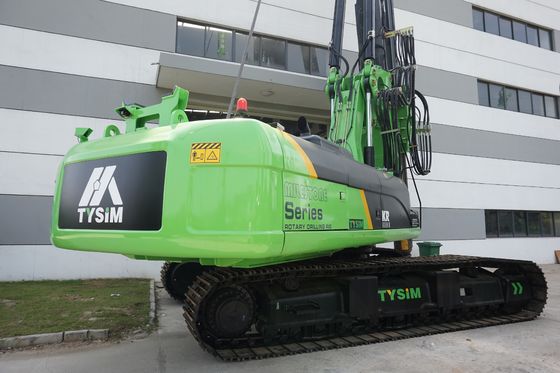 285 KN.M 80m Interlocking Kelly Bar เครื่องเจาะหลุมเจาะ TYSIM KR285C Max.