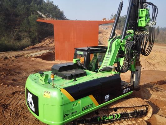 เครื่องเจาะ Borewell พร้อมแท่นขุดเจาะ 318D สำหรับงานก่อสร้างทางรถไฟ