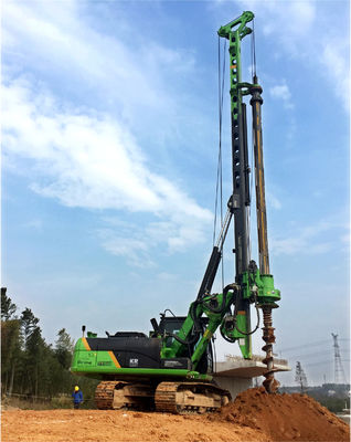 90 KN Max Crowd Pressure Foundation เครื่องตอกเสาเข็มไฮดรอลิก 32 M ความลึกสูงสุดของการเจาะ KR90C