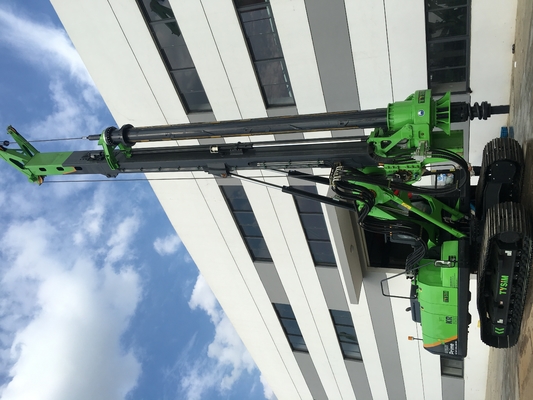 เครื่องเจาะเสาเข็มเจาะแกนไฟฟ้า 15KN Crawler Mounted For Blasting Hole