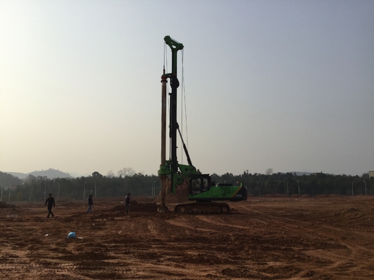 สว่านโรตารี่ตอกเสาเข็มไฮดรอลิกสำหรับเครื่องยนต์ CFA อัตรากำลัง 1500 Kw / Rpm