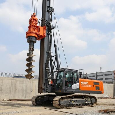 เครื่องบดน้ําหนัก KR300C ความลึกการเจาะ 54m กว้าง 2500mm และแรงหมุน 320kN.m